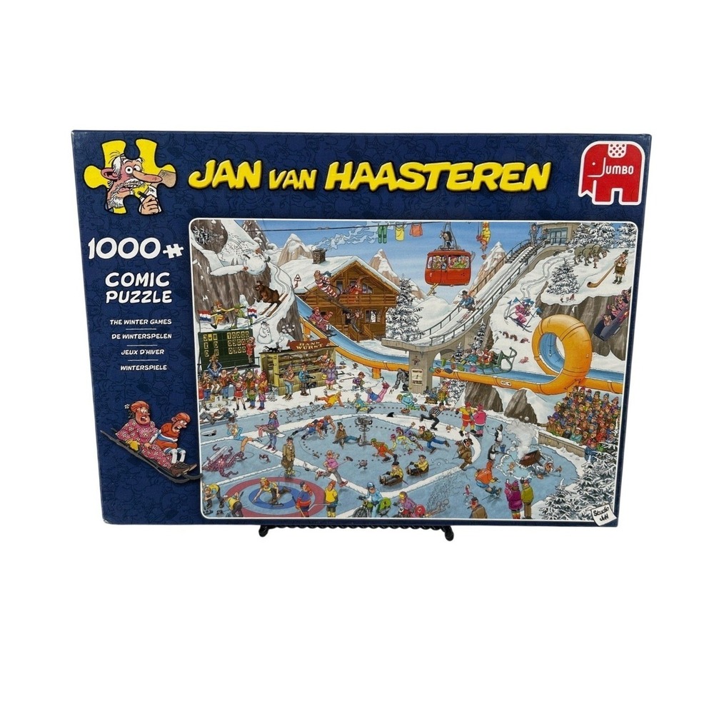 Jan van Haasteren The Winter Games 1000 Piece Comic Puzzle Jumbo COMPLETE